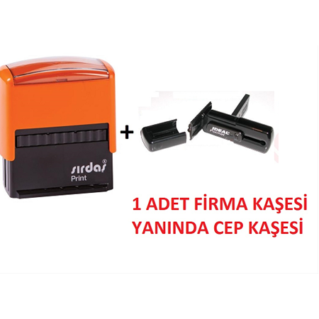 1 Adet Şirket Kaşesi + 1 Adet Cep Kaşesi Paketi